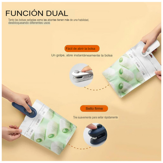Mini Sellador De Bolsas Recargable