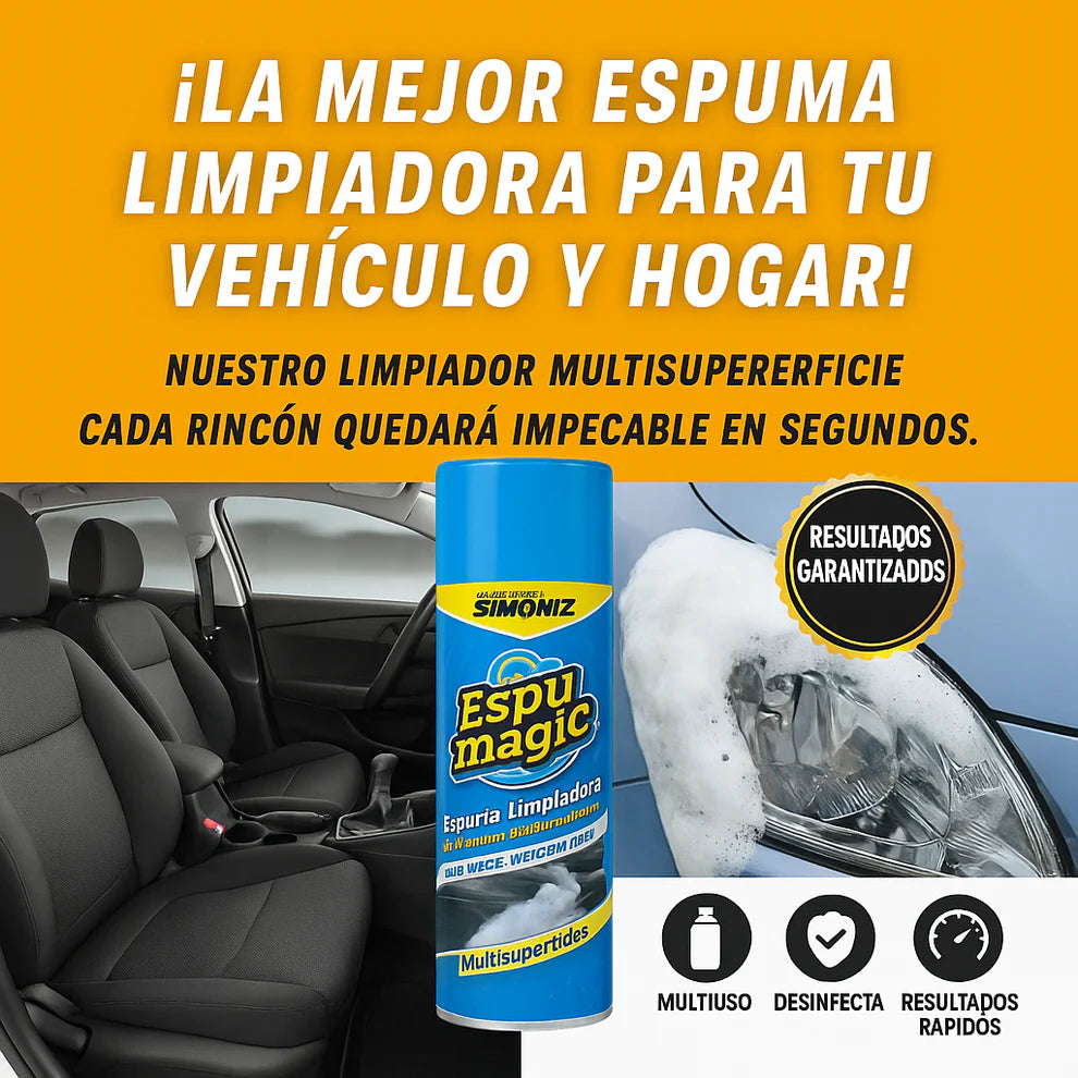 Espumagic - Espuma limpiadora para autos y superficies