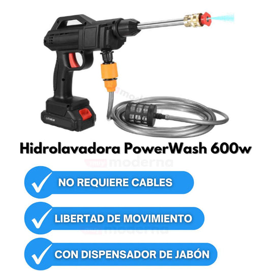 PowerWash®️ - Hidrolavadora de Alta Presión Portátil