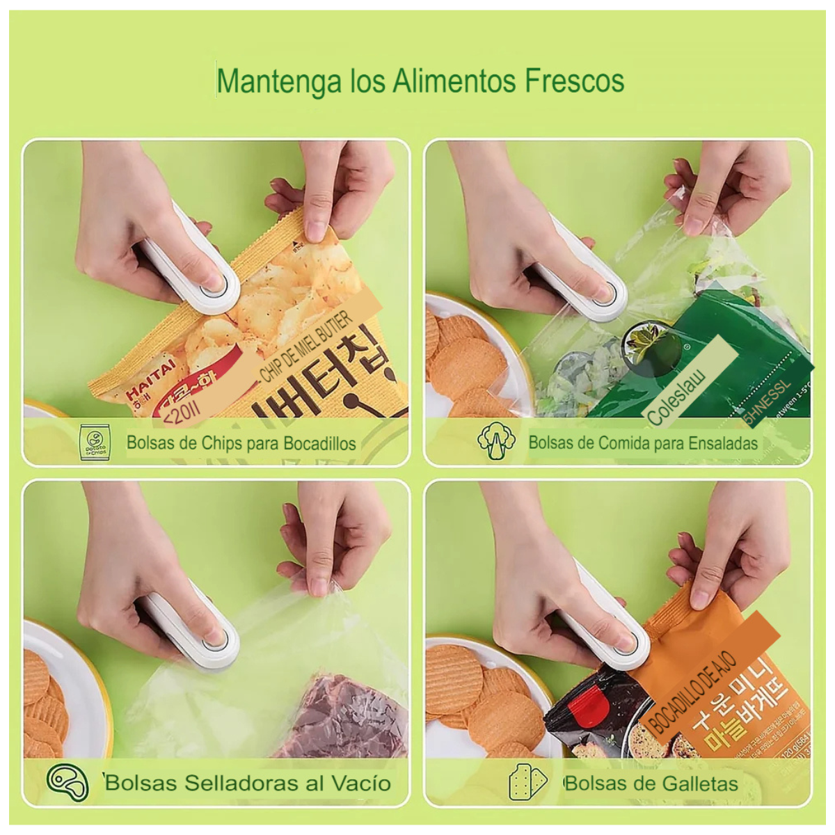 Mini Sellador De Bolsas Recargable